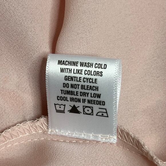 NWT MSK Flutter Sleeve V-Neck Multi Floral Print Chiffon Dress Womens Size Small - Picture 15 of 16